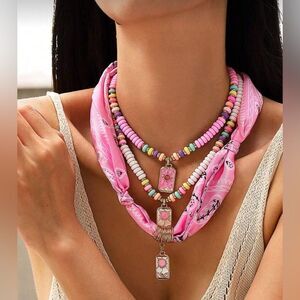 Boho sun necklace S1148